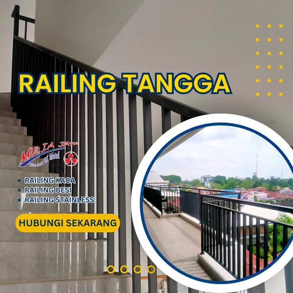 Railing Tangga Besi Modern Minimalis