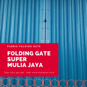 Folding Gate Super Mulia Jaya - Biru