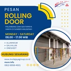 Rolling Door Aluminium Palembang - Buka Keatas 1