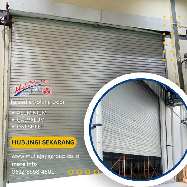 Rolling Door Aluminium Palembang - Buka Keatas