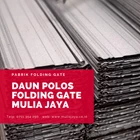 Plat Daun  Polos Folding Gate Mulia Jaya 1