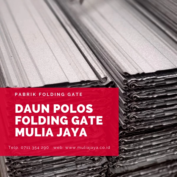 Plat Daun  Polos Folding Gate Mulia Jaya