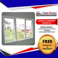 Minimalist Casement White Aluminum Window