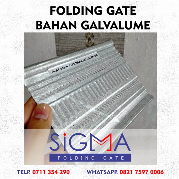 Folding Gate Galvalume - Sigma Type Super Galvalume