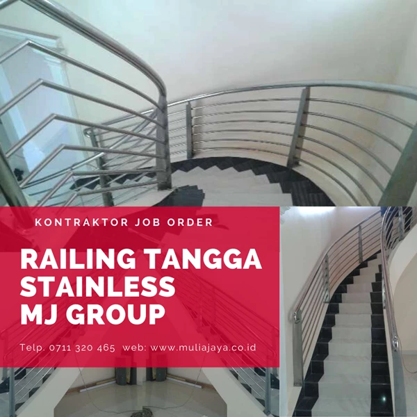 Railing Tangga Stainless Minimalis Palembang