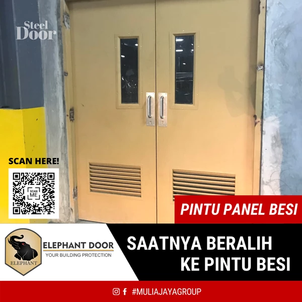 Pintu Panel Besi Elephant Door